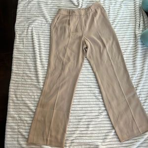 Amanda smith women’s dress pants , beige straight leg .
